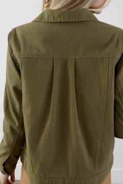 Rounded-Collar Jacket